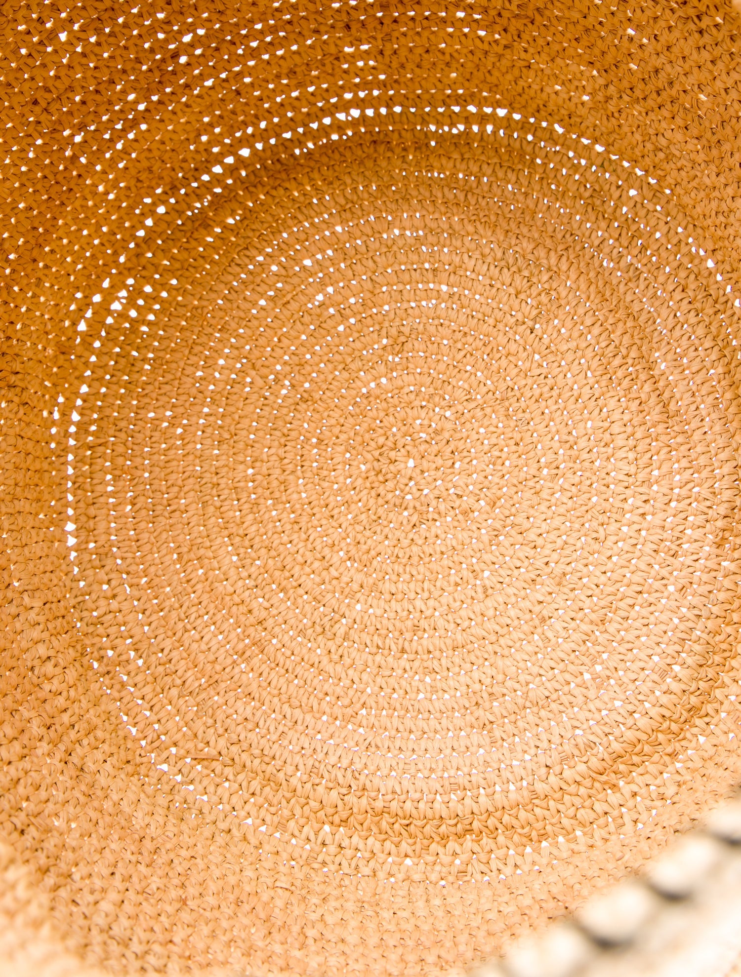 Artesano Whipstitch Raffia Handle Bag